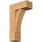 Ekena Millwork Thorton Block Smooth Bracket w/ Offset Brace, Western Red Cedar, 7 1/2"W x 18"D x 30"H BKT0806X18X30THR05SWR - alternate 1